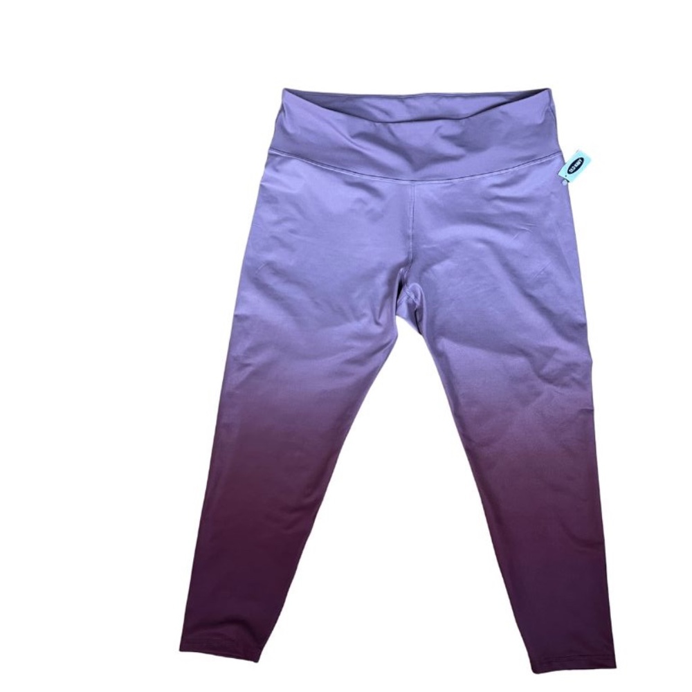 Ombre Leggings Purple Old Navy Women's XXL Full Leg Go- DRY Active